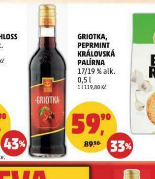 Penny Market Griotka, peprmint královská palírna nabídka