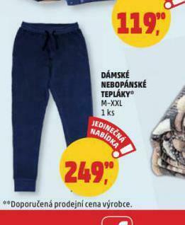 Penny Market Dámské tepláky nabídka