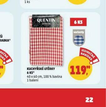 Penny Market Kuchyňské utěrky nabídka