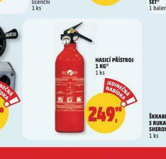 Penny Market Hasicí přístroj nabídka