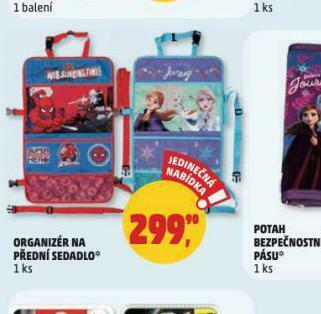 Penny Market Organizér na přední sedadlo nabídka