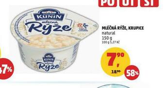 Penny Market Kunín mléčná rýže nabídka