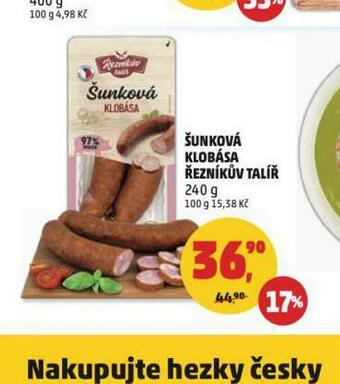Penny Market Šunková klobása nabídka