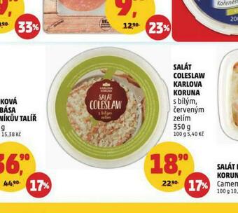 Penny Market Salát coleslaw karlova koruna nabídka
