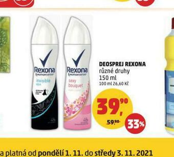 Penny Market Rexona deosprej nabídka