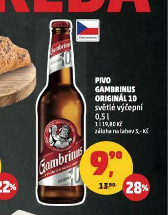 Penny Market Pivo gambrinus original nabídka