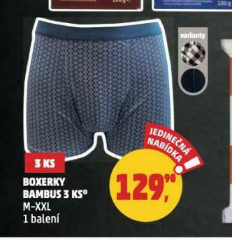 Boxerky bambus