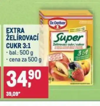 Makro EXTRA ŽELÍROVACÍ CUKR 3:1 nabídka