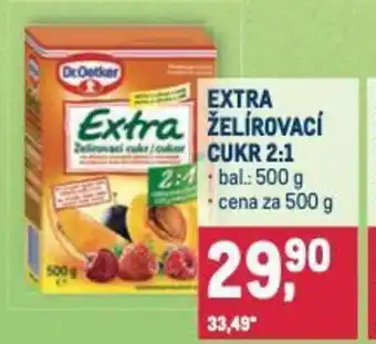 Makro EXTRA ŽELÍROVACÍ CUKR 2:1 nabídka