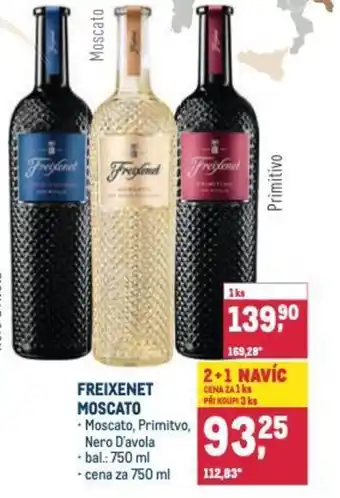 Makro FREIXENET MOSCATO nabídka