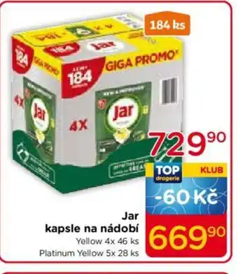 TOP drogerie Jar kapsle na nádobí nabídka