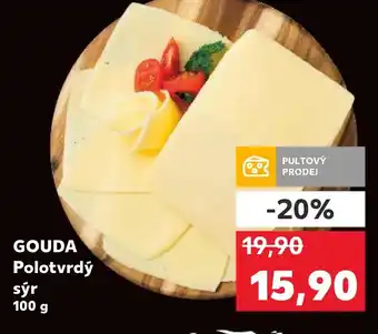 Kaufland GOUDA Polotvrdý sýr nabídka