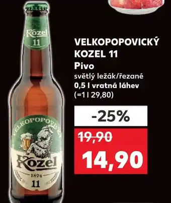 Kaufland VELKOPOPOVICKÝ KOZEL 11 Pivo 0.5L nabídka