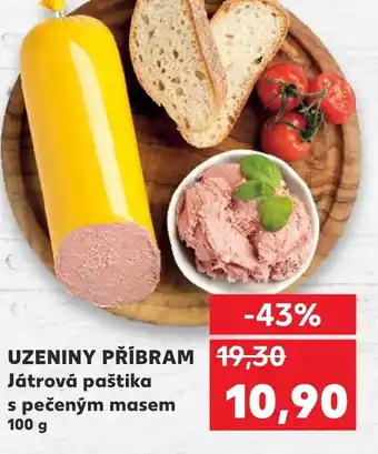 Kaufland UZENINY PŘÍBRAM Játrová paštika s pečeným masem nabídka