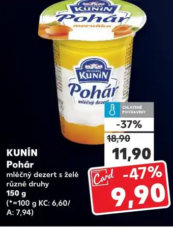 Kaufland KUNIN Pohár nabídka