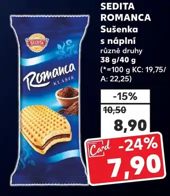 Kaufland SEDITA ROMANCA Sušenka s náplní nabídka