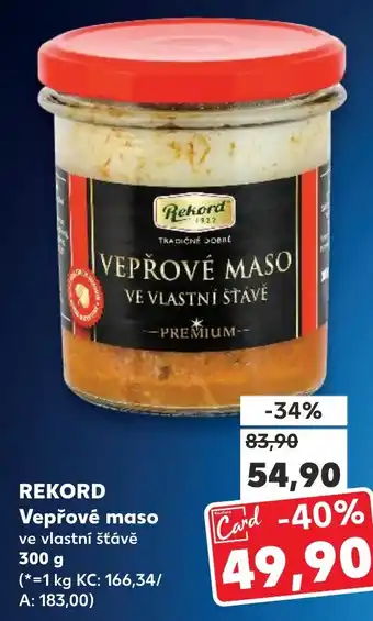 Kaufland REKORD Vepřové maso nabídka