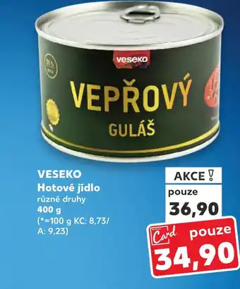 Kaufland VESEKO Hotové jídlo nabídka