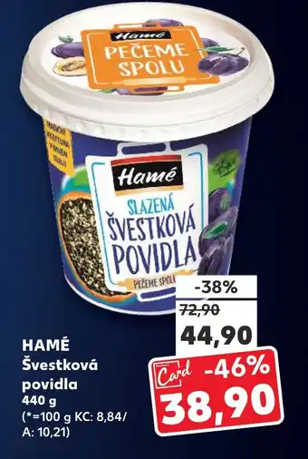 Kaufland HAMÉ Švestková povidla nabídka