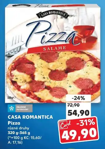 Kaufland CASA ROMANTICA Pizza nabídka