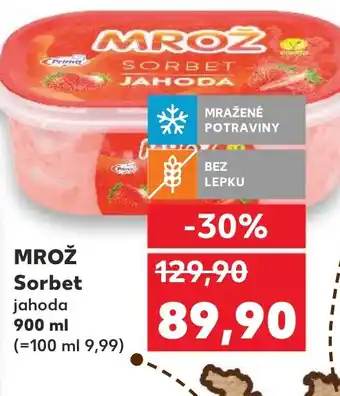 Kaufland MROŽ Sorbet nabídka