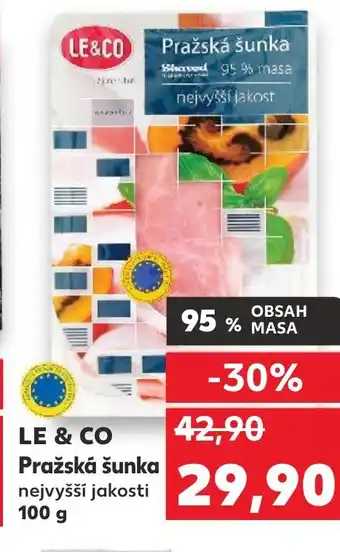 Kaufland LE & CO Pražská šunka nabídka