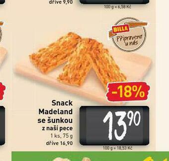 Billa Snack madeland se šunkou nabídka