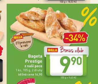 Billa Bageta prestige nabídka