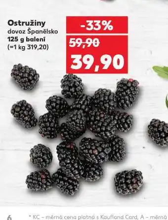 Kaufland Ostružiny nabídka