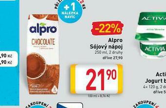 Billa Alpro sójový nápoj nabídka