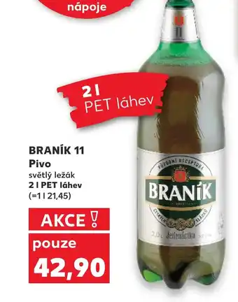 Kaufland BRANÍK 11 Pivo 2L nabídka
