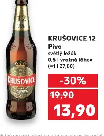 Kaufland KRUŠOVICE 12 Pivo 0.5L nabídka