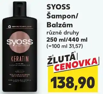 Kaufland SYOSS Šampon/ Balzám nabídka