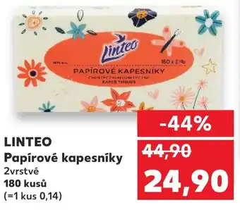 Kaufland LINTEO Papírové kapesníky nabídka