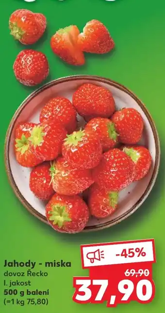 Kaufland Jahody - miska nabídka