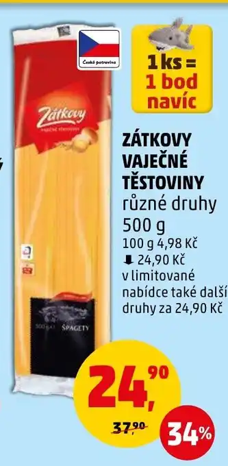 Penny Market ZÁTKOVY VAJEČNÉ TĚSTOVINY nabídka