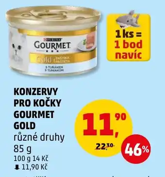 Penny Market KONZERVY PRO KOČKY GOURMET GOLD nabídka