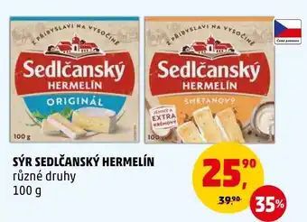 Penny Market SÝR SEDLČANSKÝ HERMELÍN nabídka