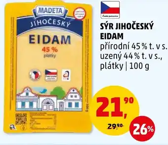 Penny Market SÝR JIHOČESKÝ EIDAM nabídka