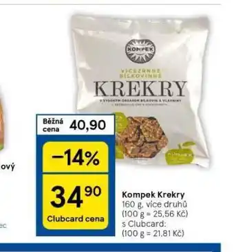Tesco Kompek krekry nabídka