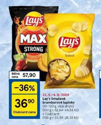 Tesco Lay's chipsy nabídka