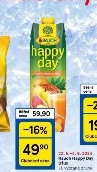 Tesco Happy day džus nabídka