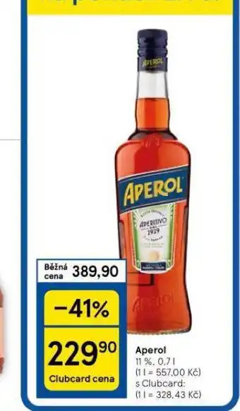 Tesco Aperol nabídka