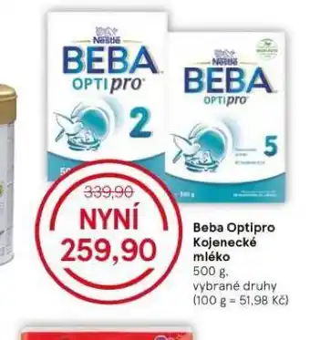 Tesco Beba kojenecká výživa nabídka