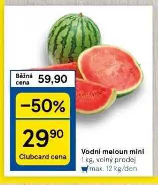 Tesco Vodní meloun mini nabídka