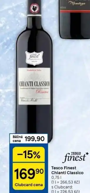Tesco Chianti classico nabídka