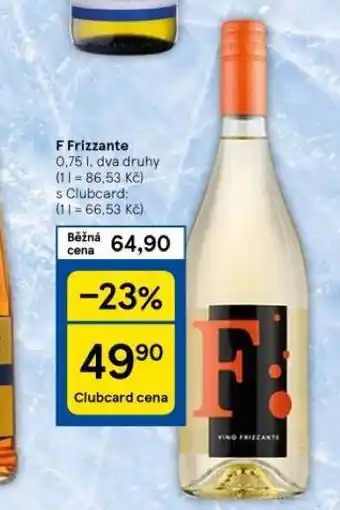 Tesco F frizzante nabídka