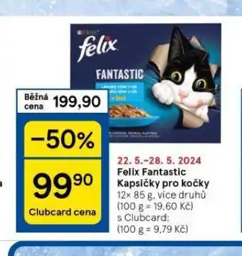 Tesco Felix kapsičky pro kočky nabídka