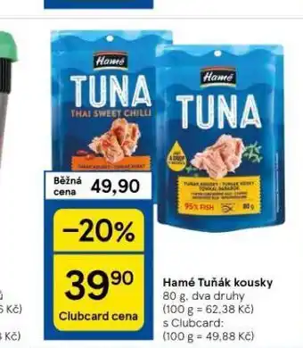 Tesco Hamé tuňák kousky nabídka