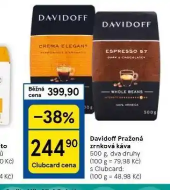 Tesco Davidoff káva nabídka